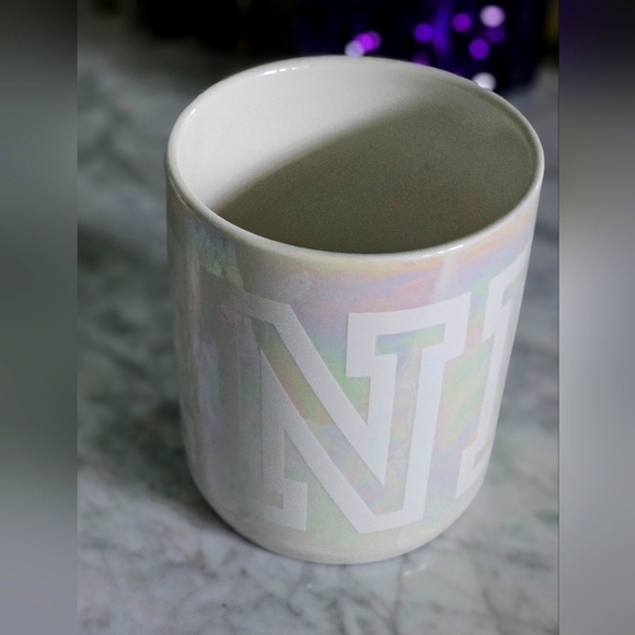PINK Victoria's Secret Oversized Iridescent white Pearlized Mug 30 oz - Picture 6 of 12